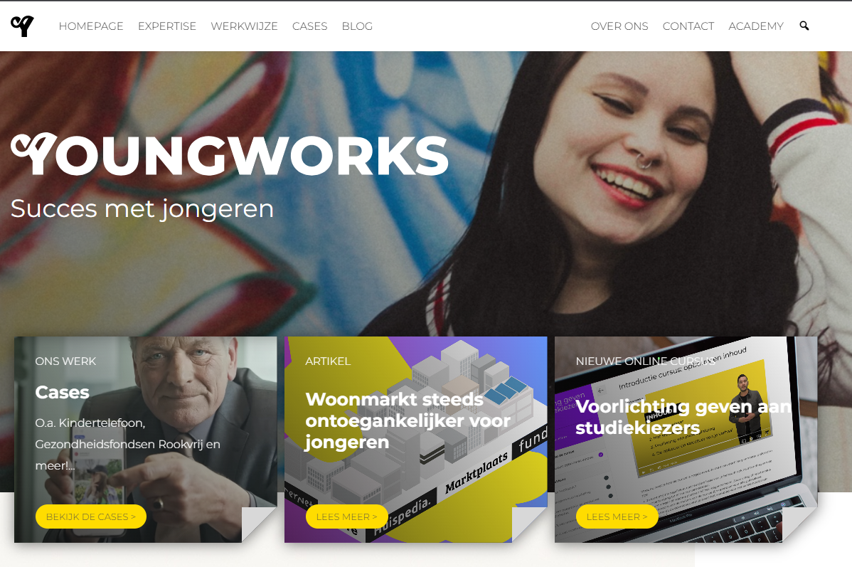 Jongeren onderzoeken bij Youngworks